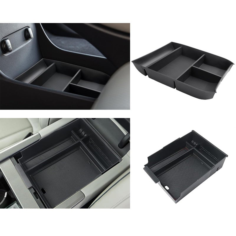 LUWU 2025 Palisade Organizer for 2020 2021 2022 2023 2024 2025 Hyundai Palisade SE/SEL/XRT/Limited/Calligraphy Center Console Organizer Under Armrest Organizer Insert Tray 2025 Palisade Accessories 2PCS - Image 1
